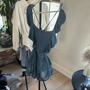 DO + BE denim jumper size small.